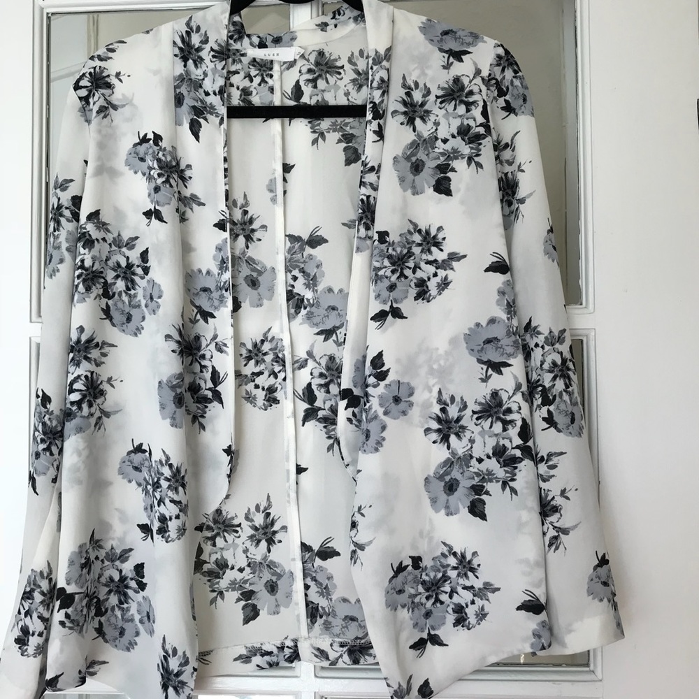 LUSH floral print lightweight blazer -Size XS